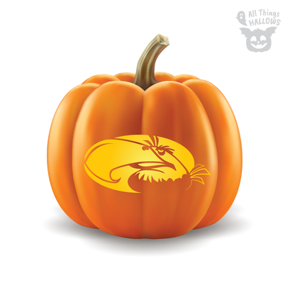 Angry Birds Mighty Eagle Pumpkin Stencil