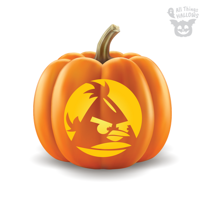 Angry Birds Chuck Pumpkin Stencil