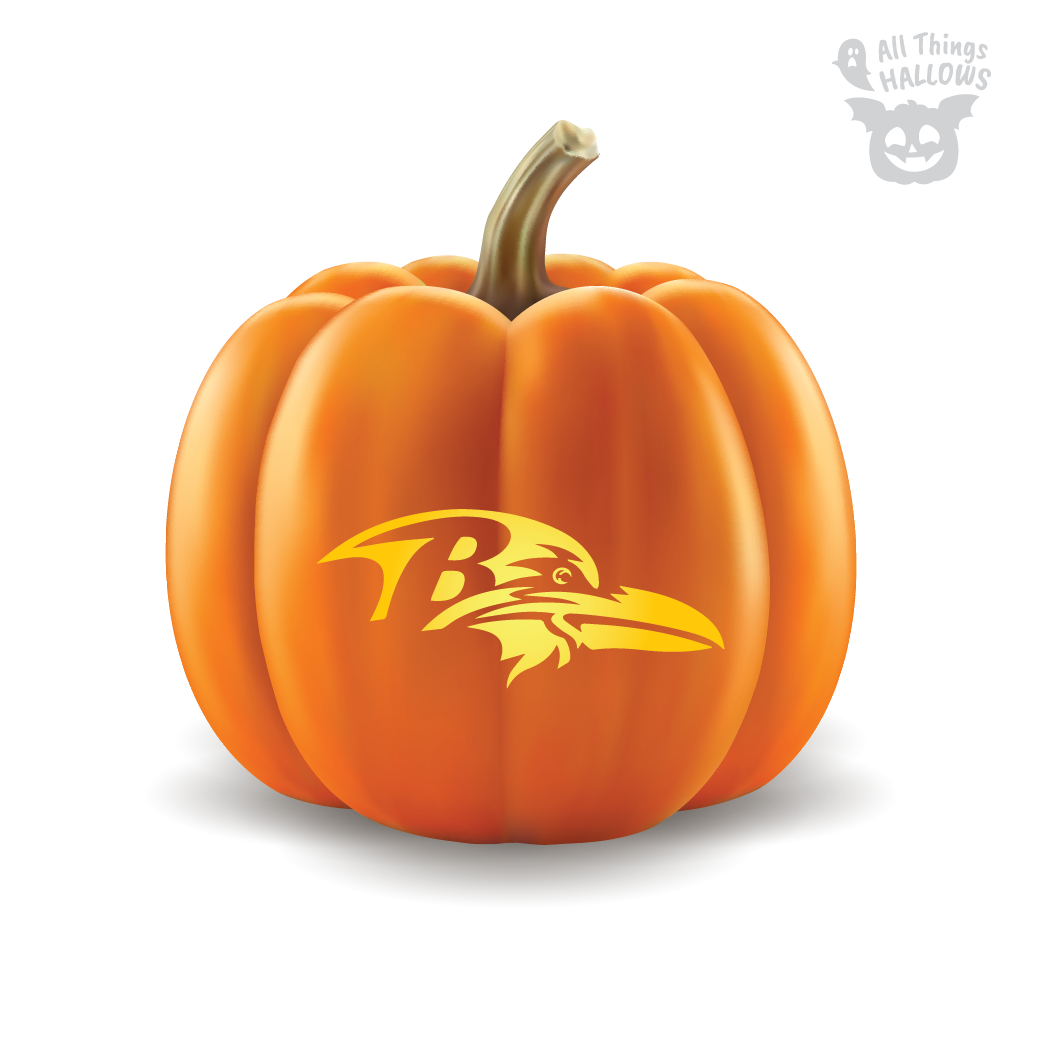 Baltimore Ravens Pumpkin Stencil