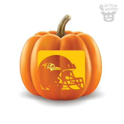 Baltimore Ravens Pumpkin Stencil