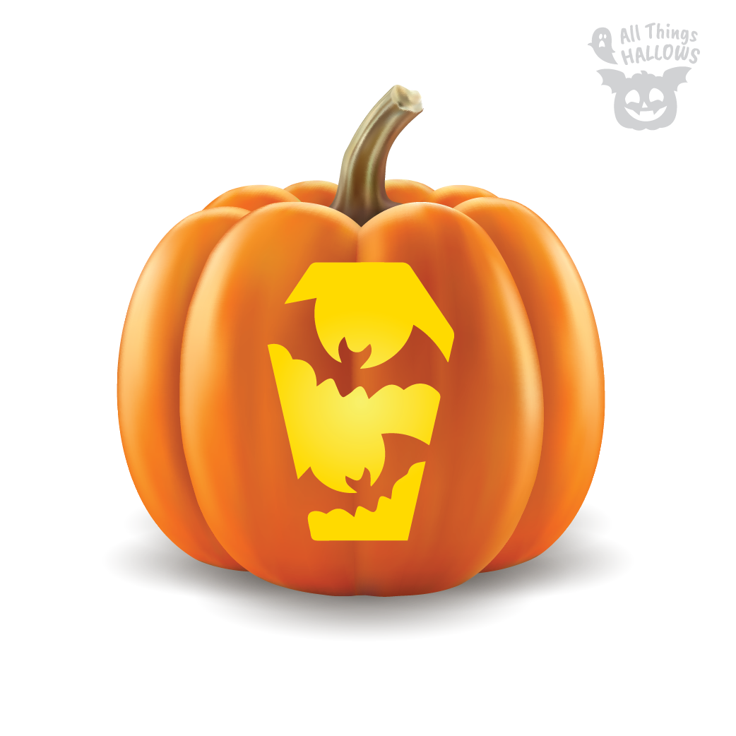 Bat Pumpkin Stencil