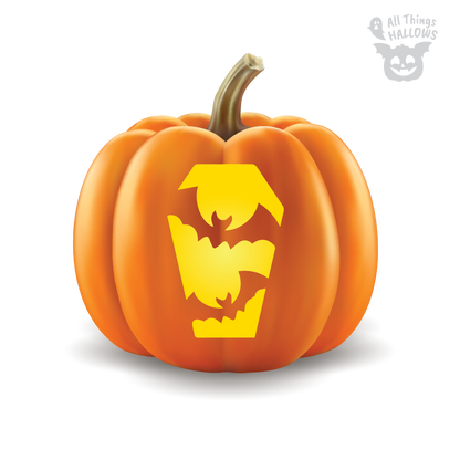 Bat Pumpkin Stencil