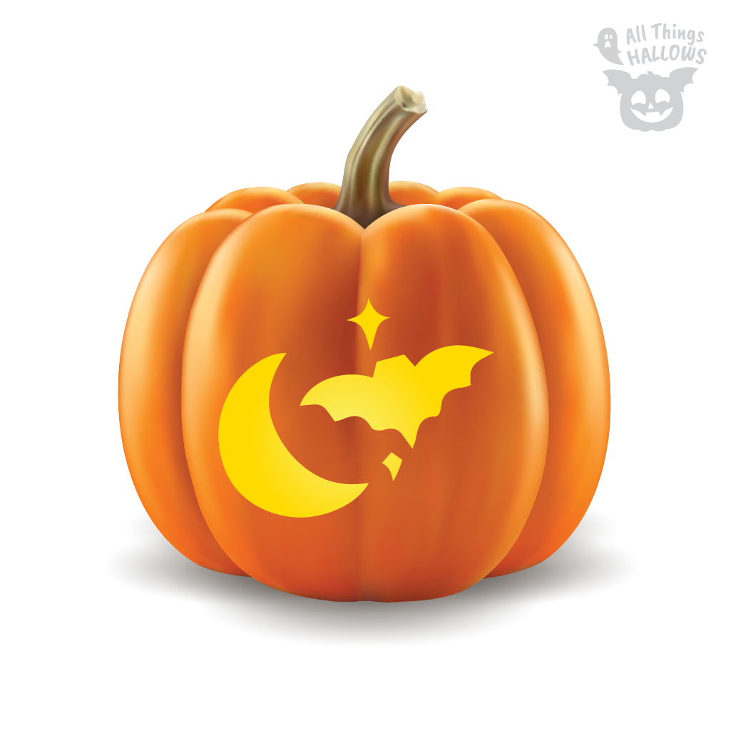 Bat Pumpkin Stencil