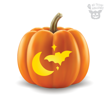 Bat Pumpkin Stencil