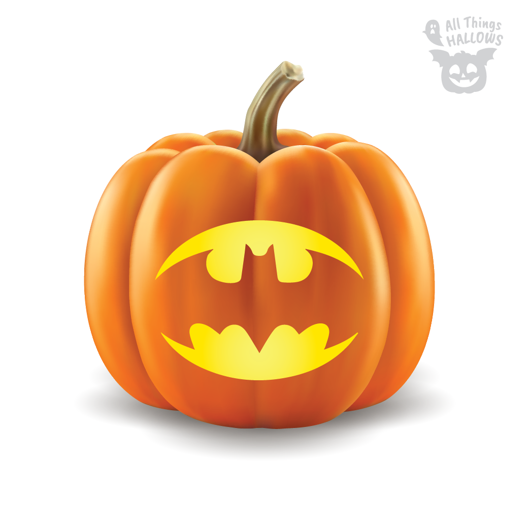 Bat Signal Pumpkin Stencil