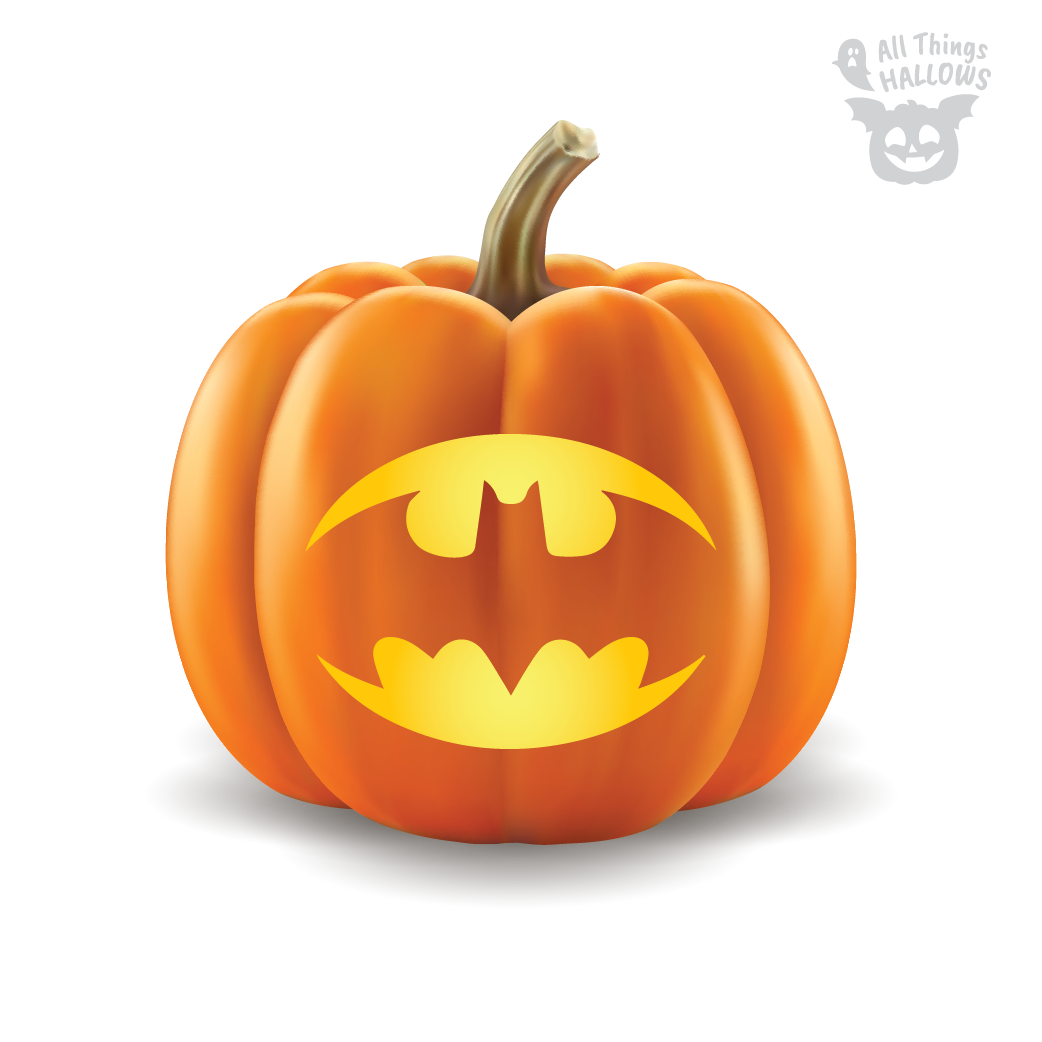 Bat Signal Pumpkin Stencil