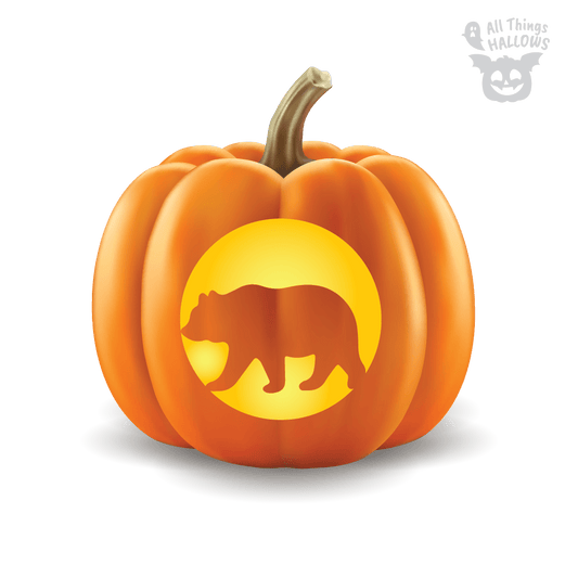 Bear Pumpkin Stencil