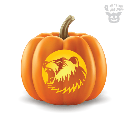 Bear Pumpkin Stencil