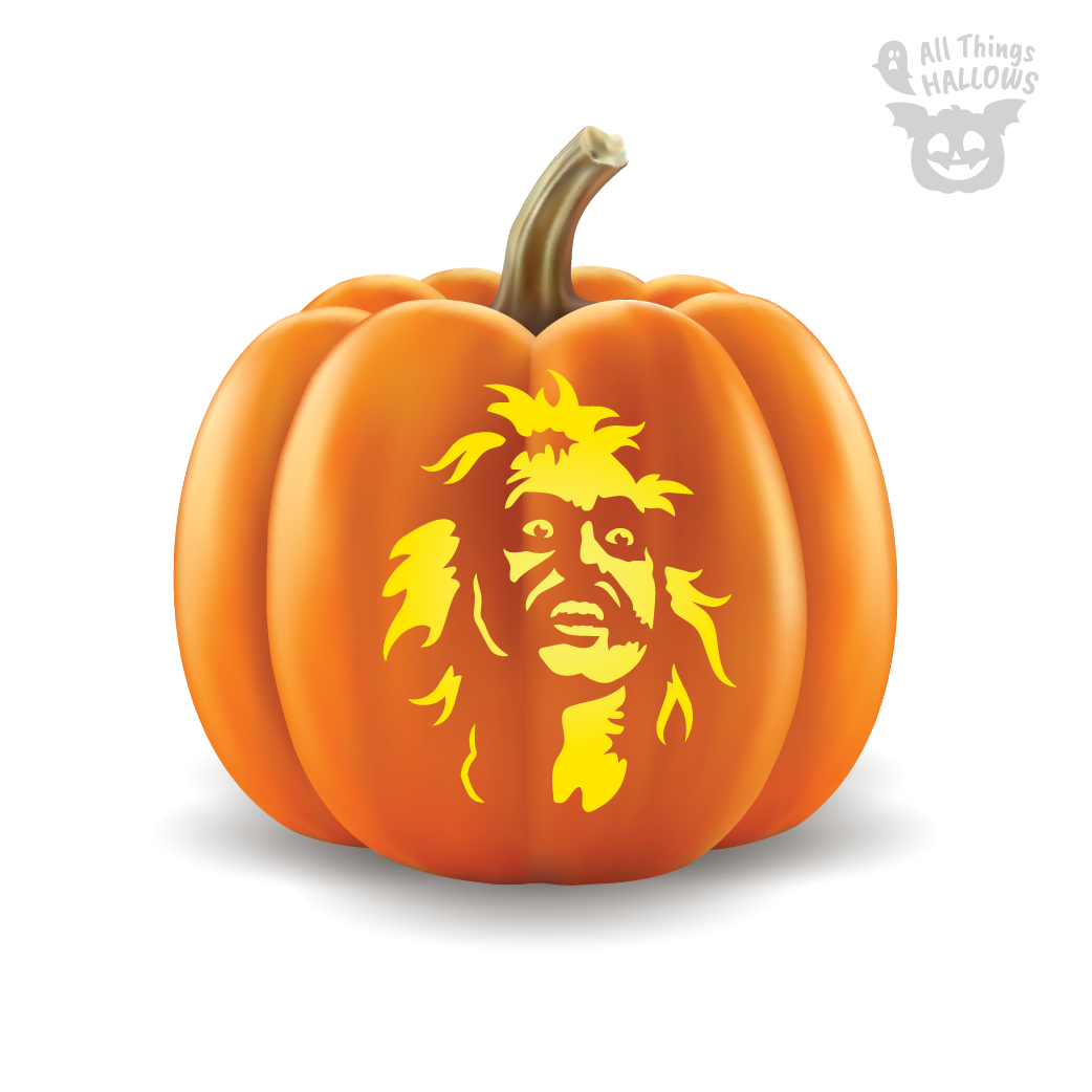 Beetlejuice Pumpkin Stencil