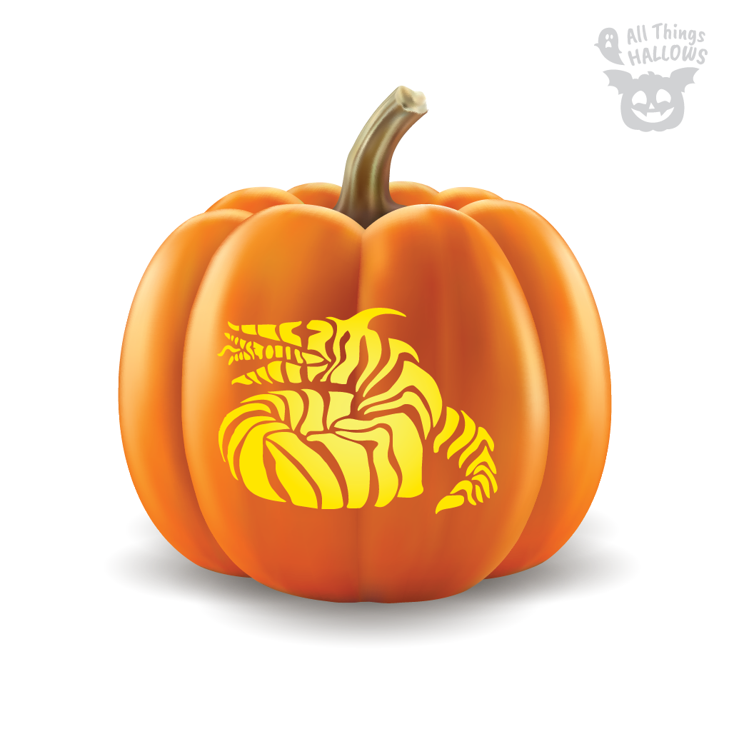 Beetlejuice Pumpkin Stencil