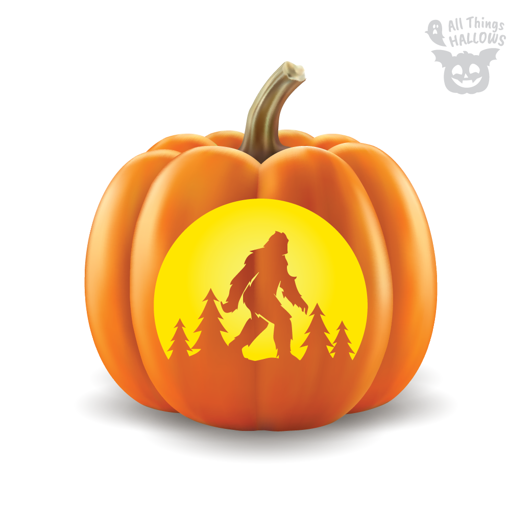 Bigfoot Pumpkin Stencil