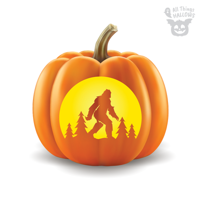 Bigfoot Pumpkin Stencil