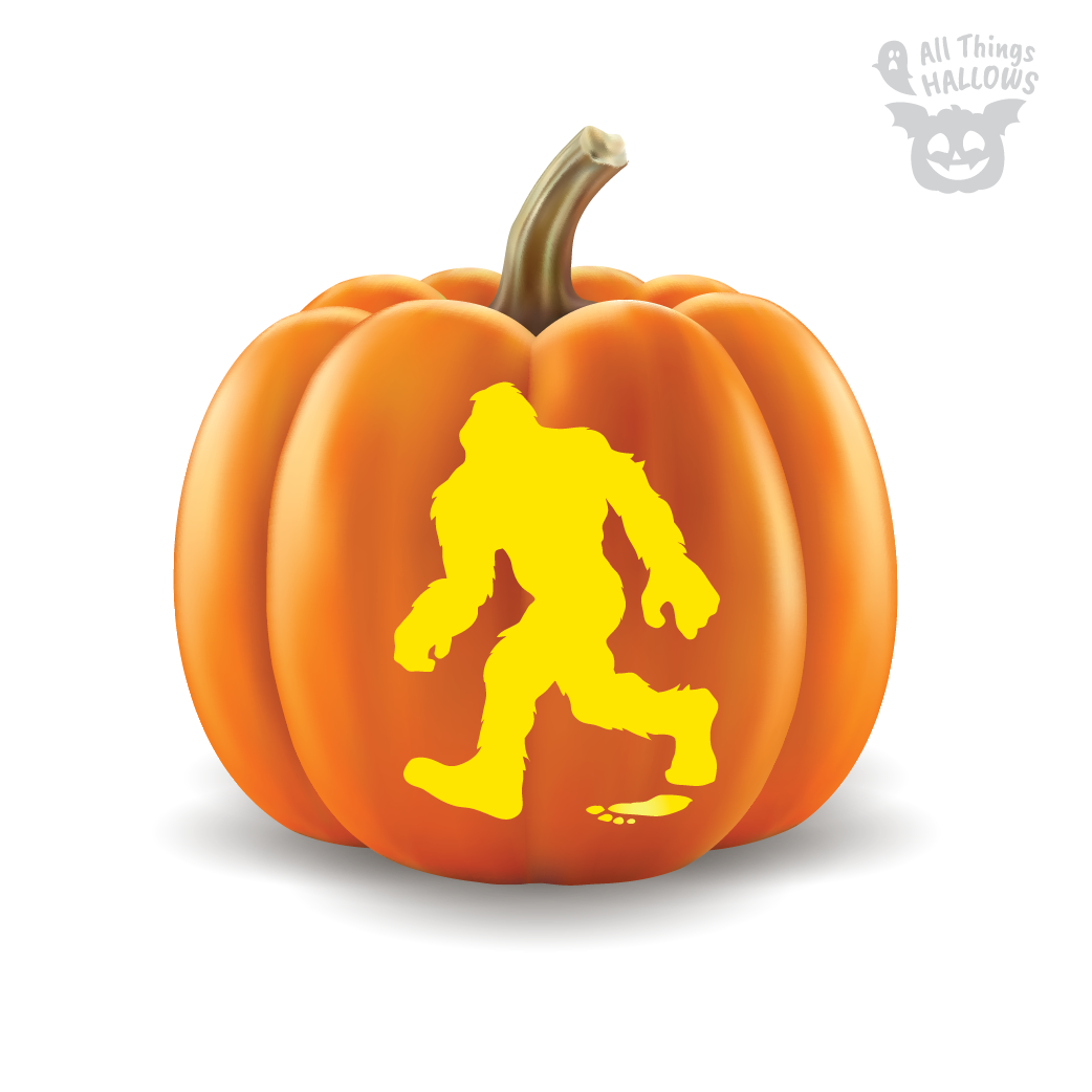 Bigfoot Pumpkin Stencil