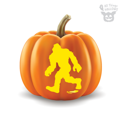 Bigfoot Pumpkin Stencil