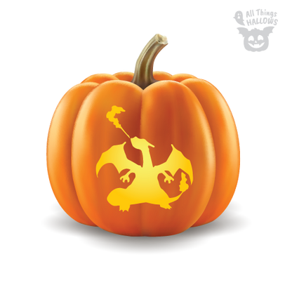 Charizard Pumpkin Stencil