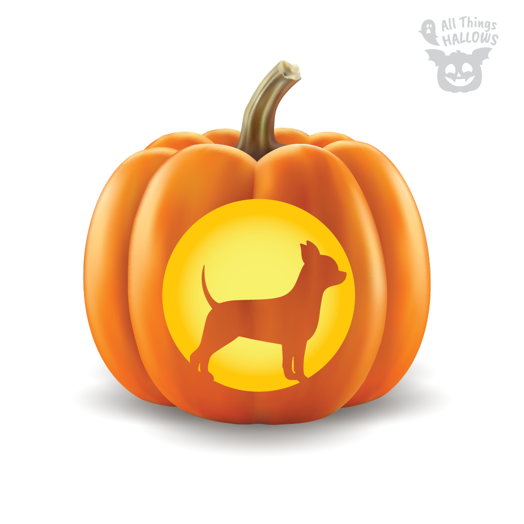 Chihuahua Pumpkin Stencil