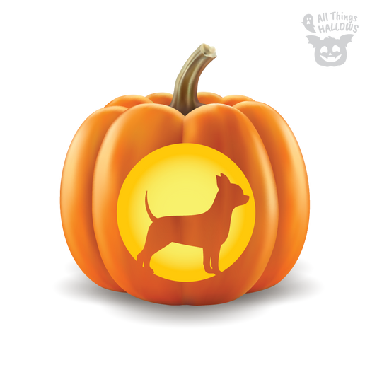 Chihuahua Pumpkin Stencil