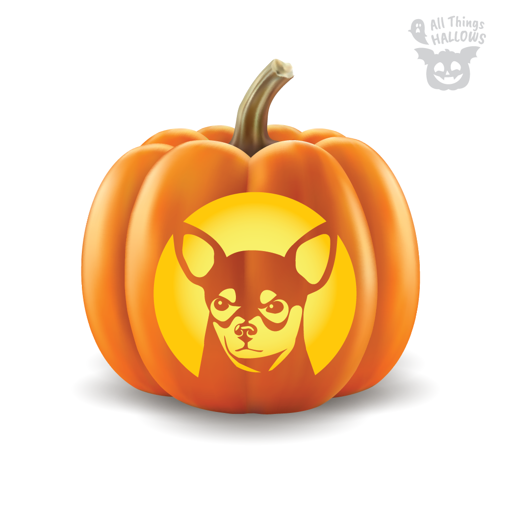 Chihuahua Pumpkin Stencil