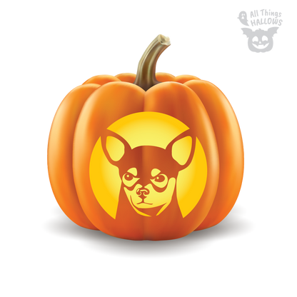 Chihuahua Pumpkin Stencil