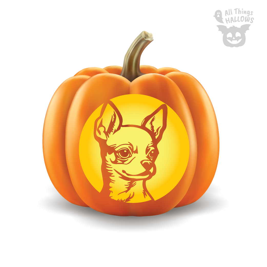 Chihuahua Pumpkin Stencil