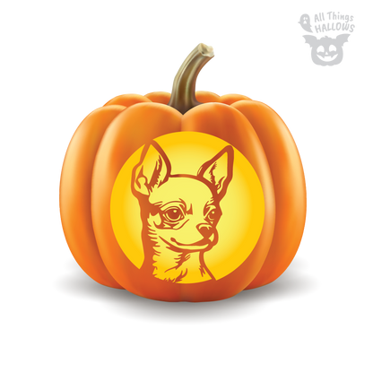 Chihuahua Pumpkin Stencil