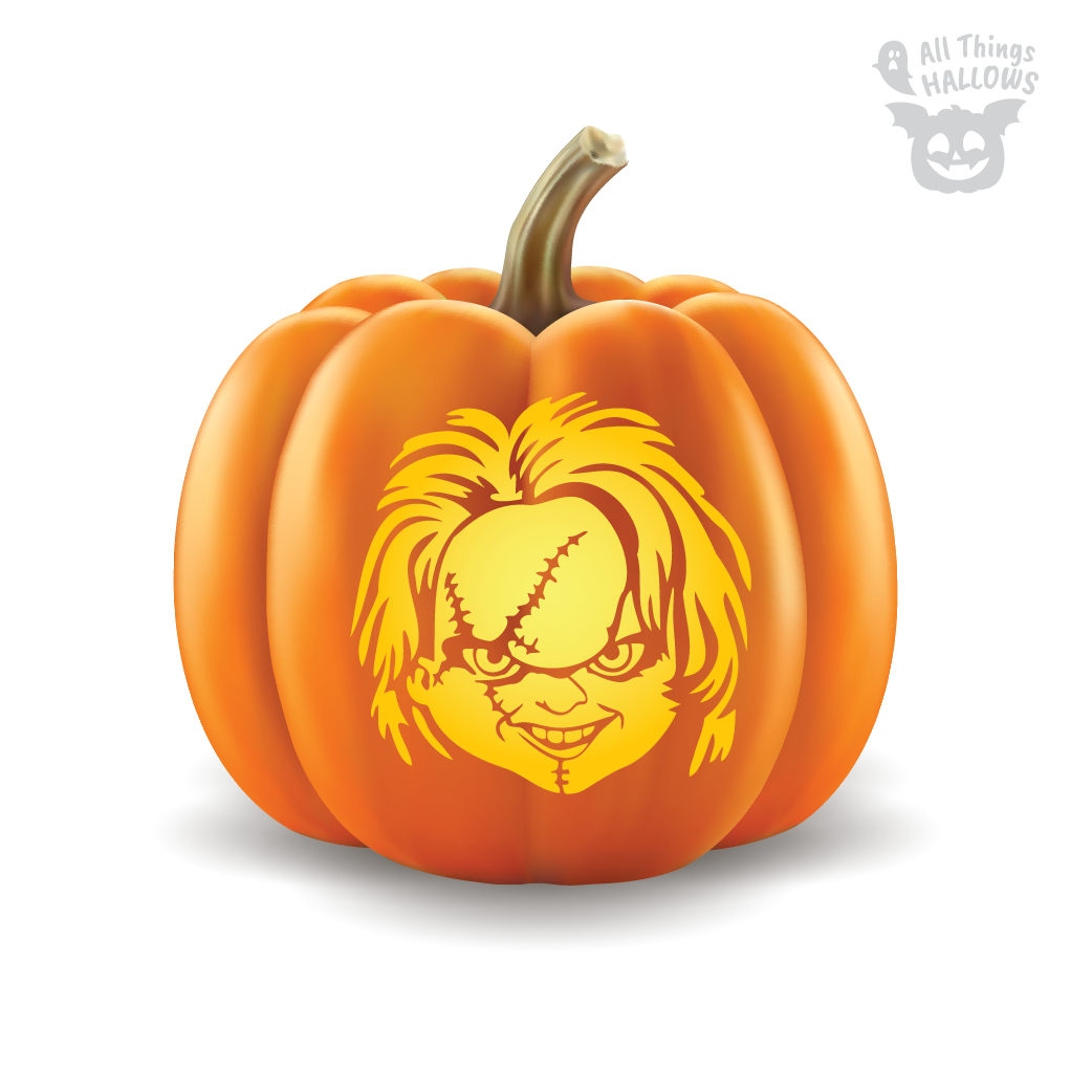 Chucky Doll Pumpkin Stencil