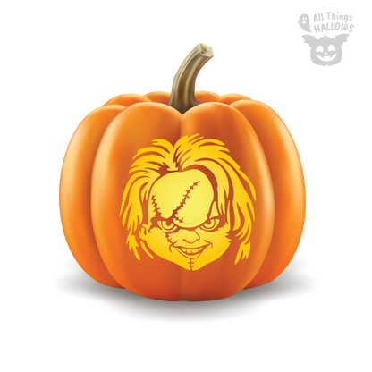 Chucky Doll Pumpkin Stencil