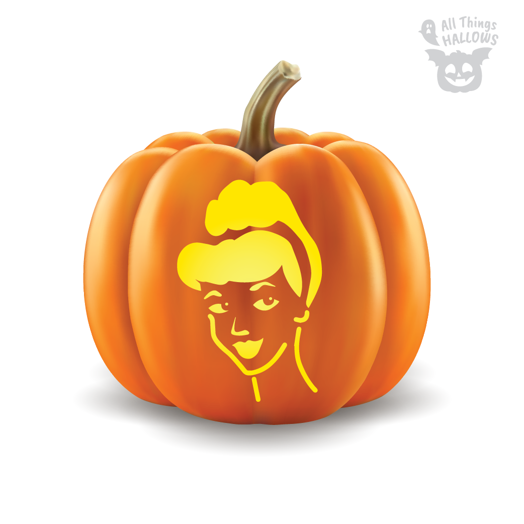 Cinderella Pumpkin Stencil