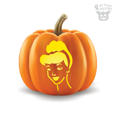 Cinderella Pumpkin Stencil