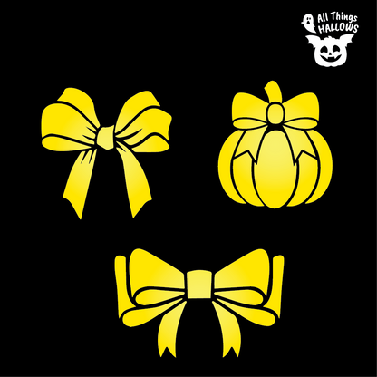 Coquette Bow Pumpkin Stencil