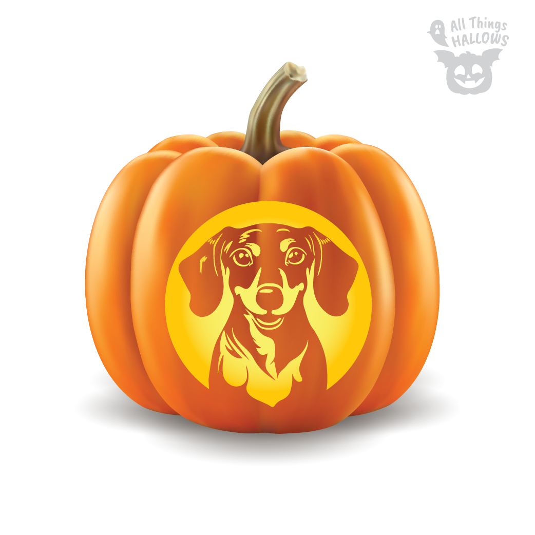 Dachshund Pumpkin Stencil