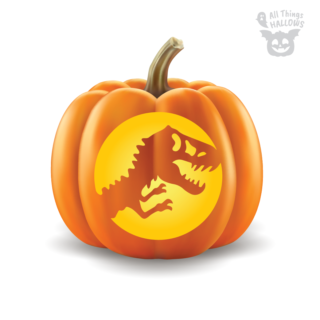 Dinosaur Pumpkin Stencil