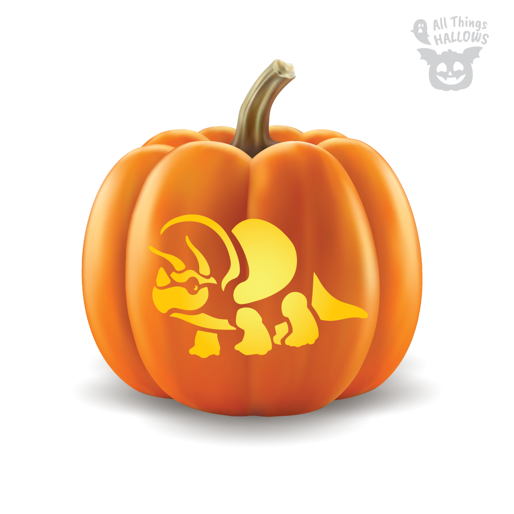 Dinosaur Pumpkin Stencil