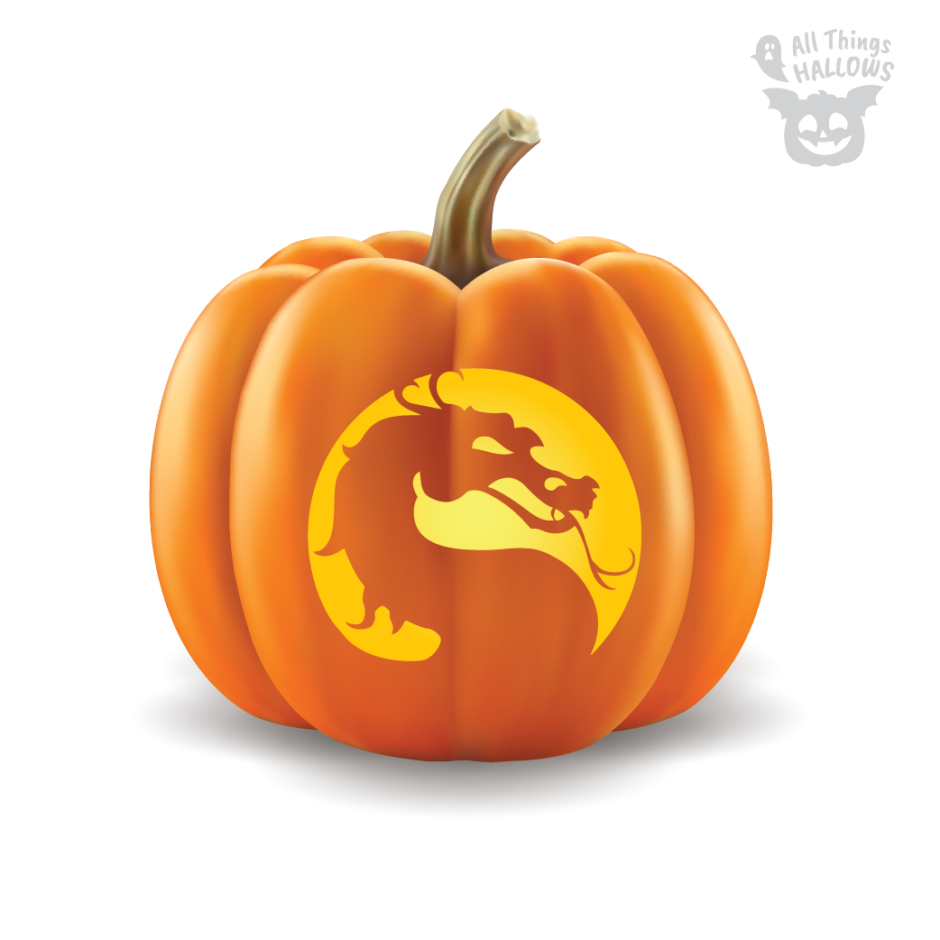 Dragon Pumpkin Stencil