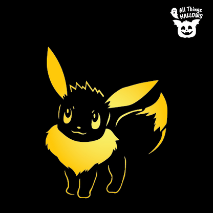 Eevee Pumpkin Stencil