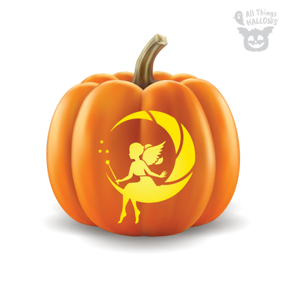 Fairy Pumpkin Stencil