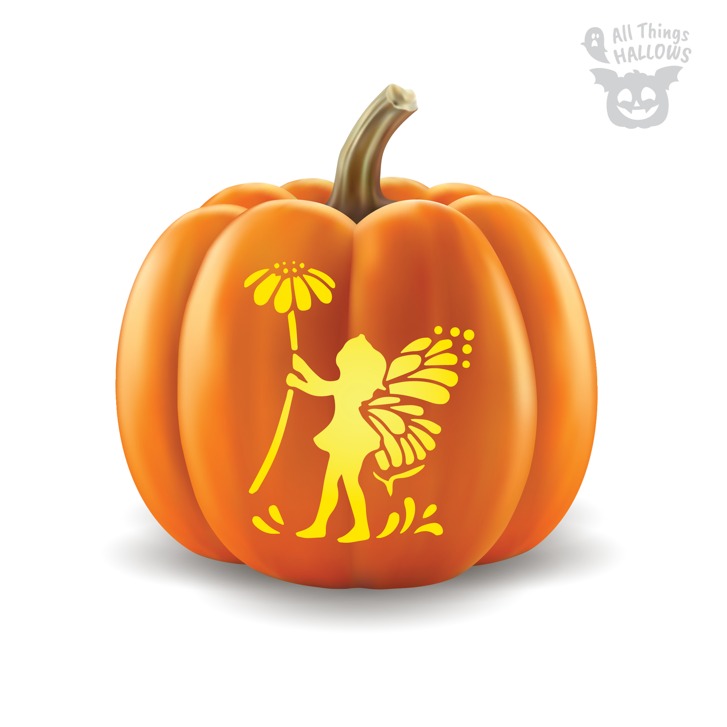 Fairy Pumpkin Stencil