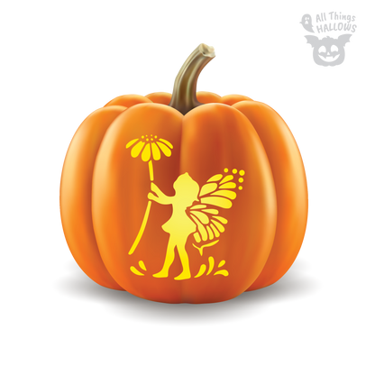 Fairy Pumpkin Stencil