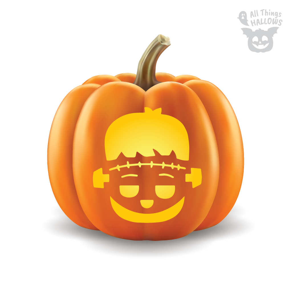 Frankenstein Pumpkin Stencil