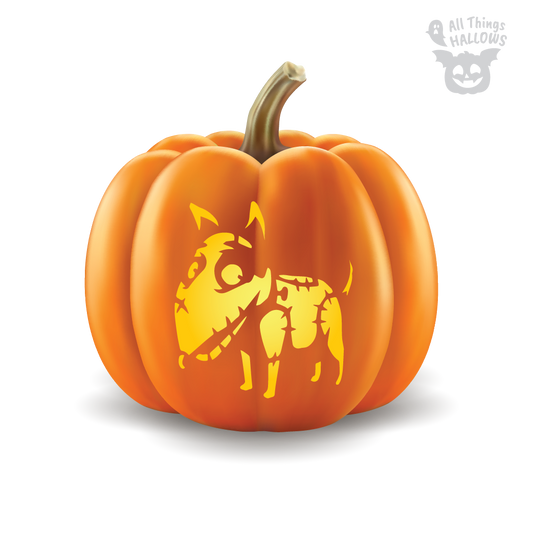 Frankenweenie Pumpkin Stencil