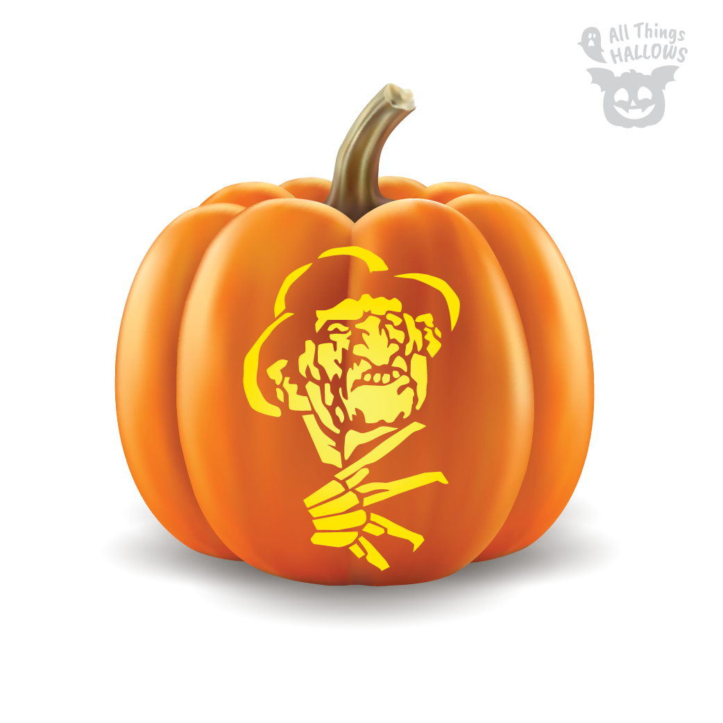 Freddy Krueger Pumpkin Stencil