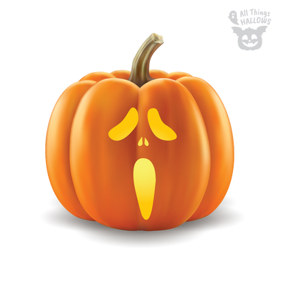 Ghostface Pumpkin Stencil (Scream)