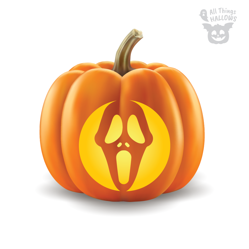 Ghostface Pumpkin Stencil (Scream)