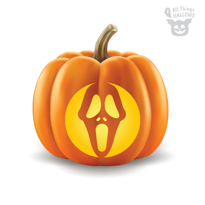 Ghostface Pumpkin Stencil (Scream)