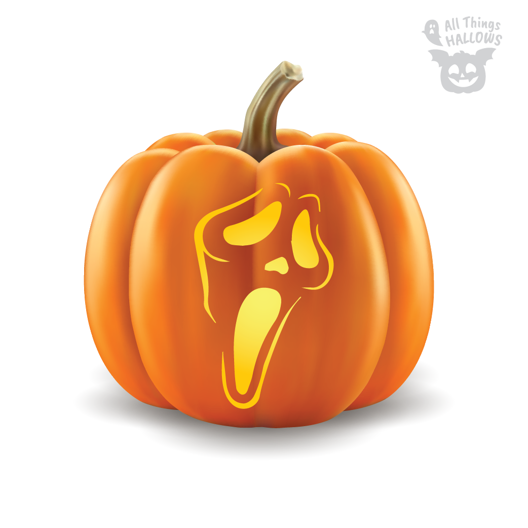 Ghostface Pumpkin Stencil (Scream)