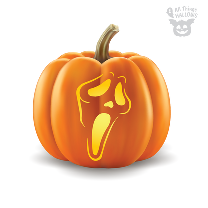 Ghostface Pumpkin Stencil (Scream)