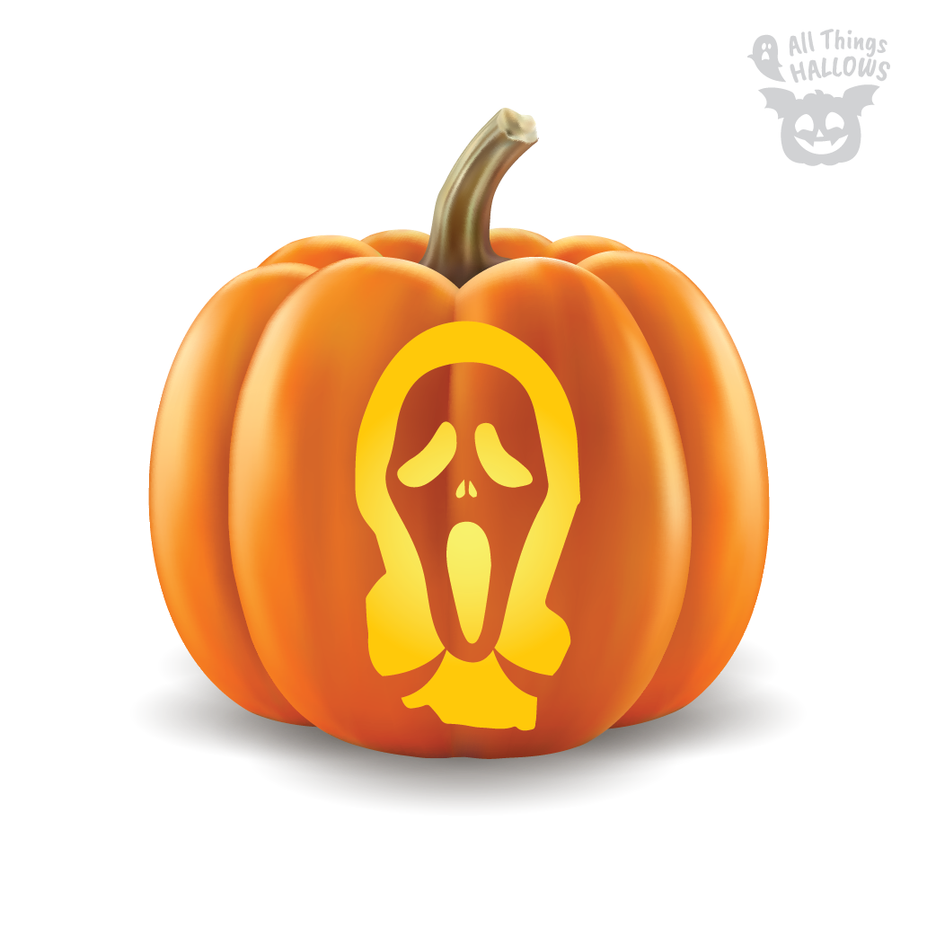 Ghostface Pumpkin Stencil (Scream)