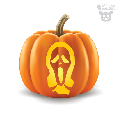 Ghostface Pumpkin Stencil (Scream)