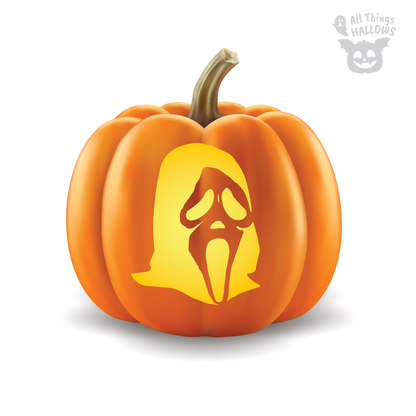 Ghostface Pumpkin Stencil (Scream)