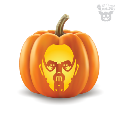 Hannibal Lecter Pumpkin Stencil